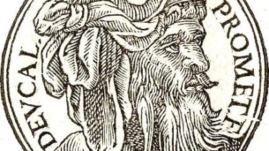 Девкаліон — зображення, подане у "Promptuarii Iconum Insigniorum "