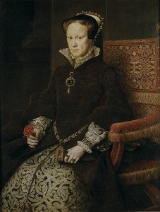 Марія Тюдор або Марія I ( *18 лютого 1516—†17 листопада 1558) — королева Англії і одночасно королева Ірландії (1553-1558 рр.), дочка Генріха VIII; фанатична католичка, за знищення більше 300 високопоставлених представників протестантської церкви отримала прізвисько «Кривава Мері».