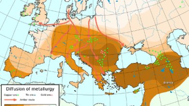 Поширення металургії в Старому світі до середини 2 тисячоліття.
