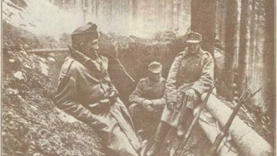 Польова сторожа УСС в траншеях на східних схилах центральної вершини Маківки