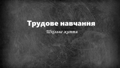 Трудове навчання-Шкільне життя
