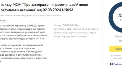 Скасування наказу МОН -Шкільне життя