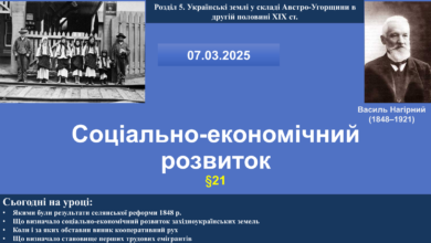 Соціально-економічний розвиток українських земель у другій половині ХІХ ст. -Історія в школі