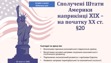 Сполучені Штати Америки наприкінці XIX – на початку ХХ ст.-Історія в школі