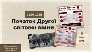 Початок Другої світової війни-Історія в школі