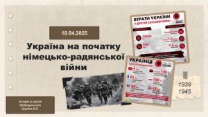Україна на початку німецько-радянської війни-Історія в школі