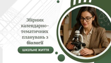 Збірник календарно-тематичних планувань з біології-Шкільне життя
