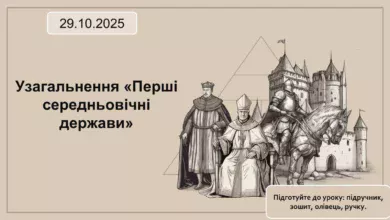 Узагальнення «Перші середньовічні держави»-Історія в школі