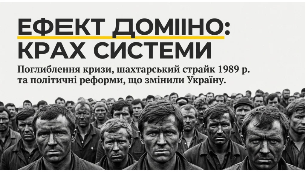 Поглиблення кризових явищ в економіці. Шахтарський страйк 1989 р. -Історія в школі