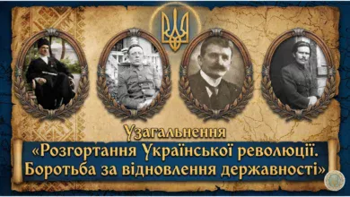 Узагальнення «Розгортання Української революції. Боротьба за відновлення державності»-Історія в школі