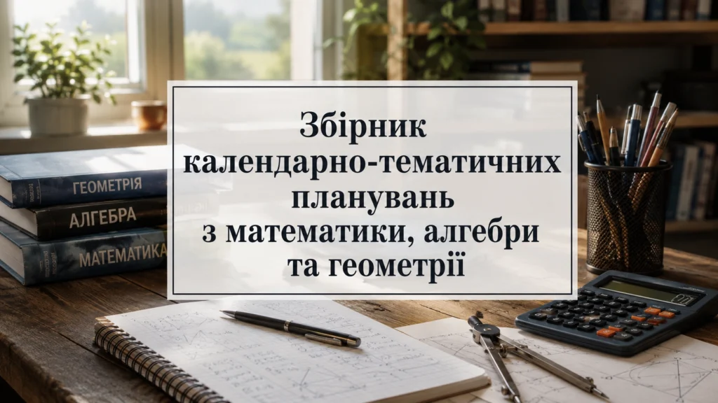 Календарне планування математика-Шкільне життя