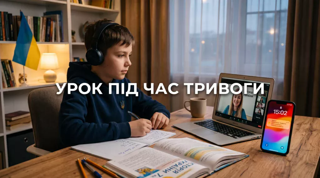 Урок під час тривоги-Шкільне життя